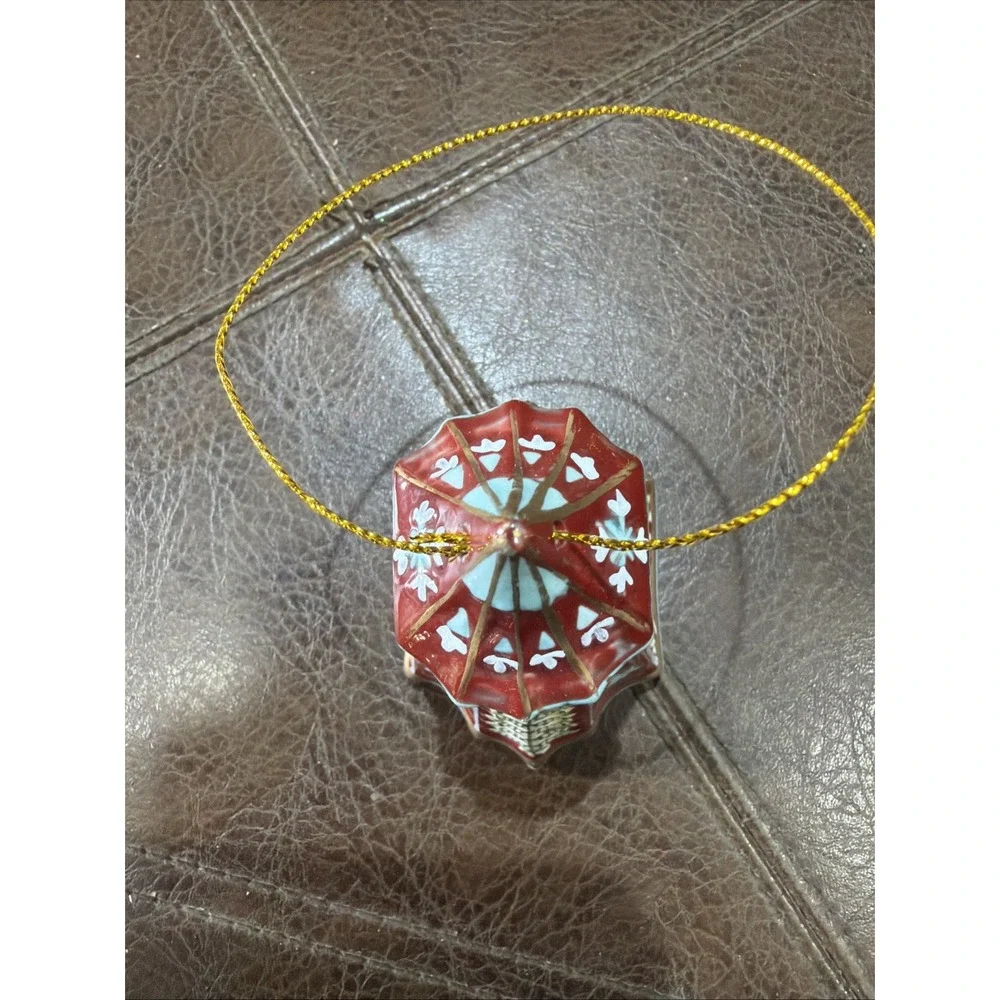 Villeroy & Boch Porcelain Christmas Bell Circus Carousel Clown Ornament 1989 Vtg